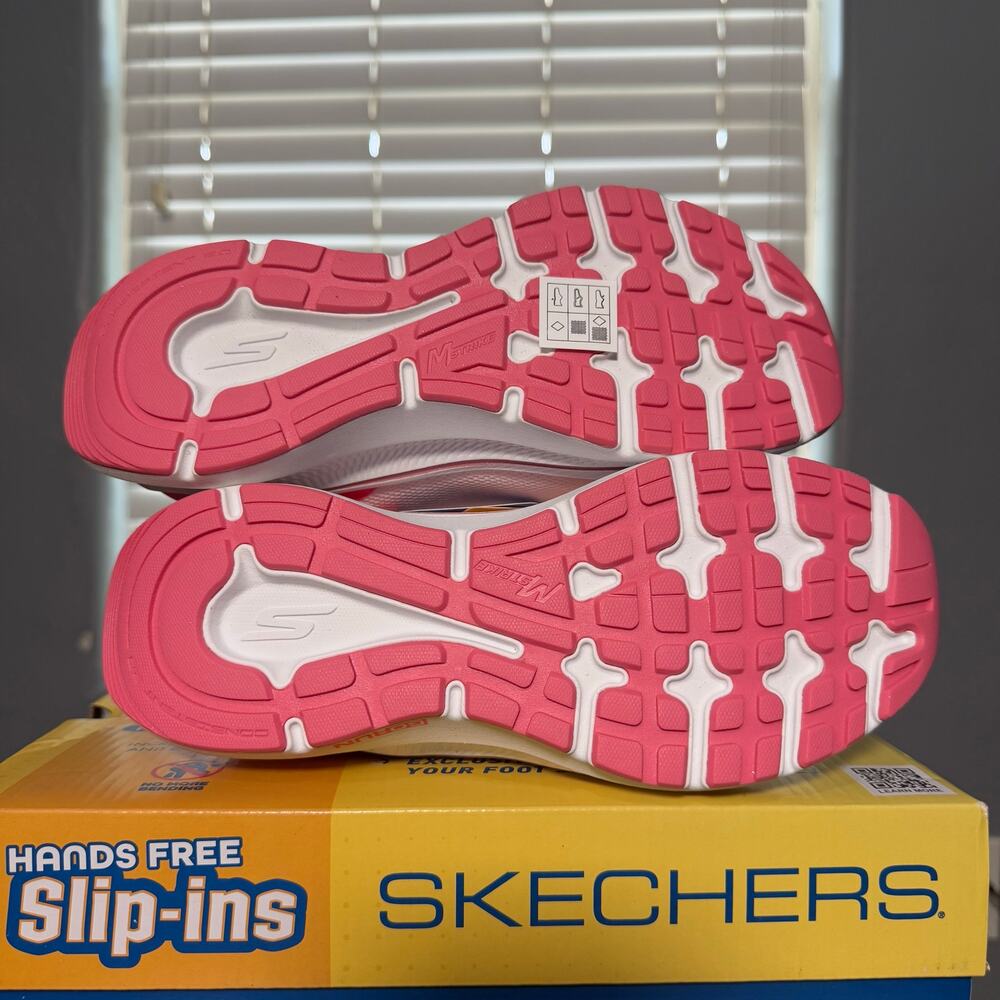 Skechers Performance Go Run Consistent 2.0 Womens 6 Pink White Slip on Medium - Picture 7 of 8